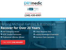 Tablet Screenshot of drymedic.com